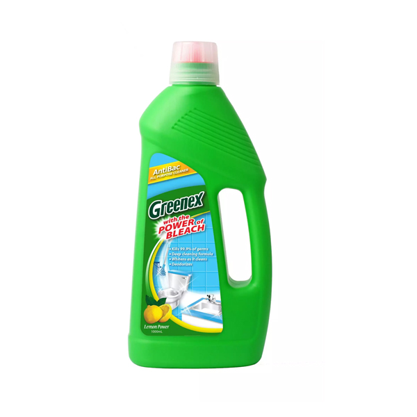 1L Greenex All Purpose Cleaner With The Power Of Bleach Lemon 
